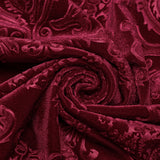 Antipathy Gothic Embossed Velvet Baroque Red Shirt Men's