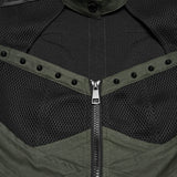 Séance Women's Gothic Waistcoat with Studded Lapels in Black