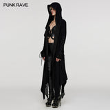 Highgate Women's Gothic Decadent Layered Long Coat in Black