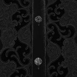 Upyr Men's Gothic Velvet Dandy Shirt in Black