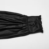 Keats Gothic Glossy Chiffon Ruffled Men's Shirt