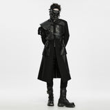 Dark Reverie Gothic Mask with Chain Detail in Black