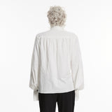 Penumbra Men's Gothic Shirt with Ruffled Collar in Black