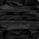 Brünnhilde Cyberpunk Tactical Backpack with Detachable Waist Bag in Black