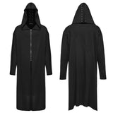 Voyelles Men's Gothic Knit coat with Studded in Black