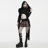 Morpheus Gothic Techwear Hooded Drape Shrug