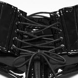 Nyx Gothic Zipped Patent Faux Leather Corset