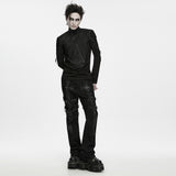 Rossetti Men's Gothic Lace-Up Zipped Top in Black
