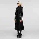Gotham Glam PU Trench Coat - PunkRave