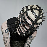 Nyx Gothic Zipped Patent Faux Leather Corset