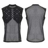 Effigy Men's Gothic Vest Top in Black