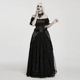 Lethe Women's Gothic Ballgown Dress In Black