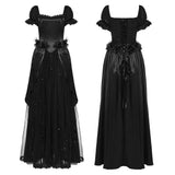 Lethe Women's Gothic Ballgown Dress In Black