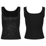 Nocturne Flocked Tank Top