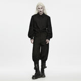 Squall Men's Gothic Military Cargo Pants in Black