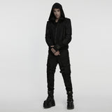Ungula Gothic Knit Hooded Zipped Jacket Men's