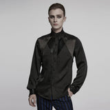 Asenath Gothic Woven Pleated Shirt Men's