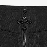 Lilith Men's Gothic Skirt with Chain in Black