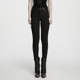 Obsidian Faux Leather Detail Skinny Trousers