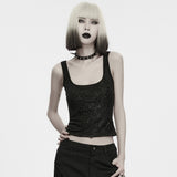 Nocturne Flocked Tank Top