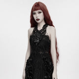 Still Life Women's Gothic Harness with Skull Motif in Black
