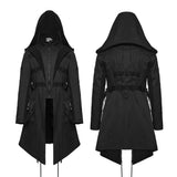 Cenotaph Men's Gothic Techwear Coat in Black