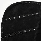 Tincture Men's Punk Hooded Sleeveless Top in Black