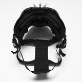 Dark Reverie Gothic Mask with Chain Detail in Black