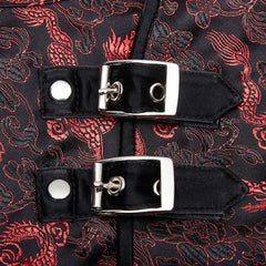 Visions Of China Mini Dress - Black & Red - PunkRave