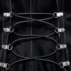Visions Of China Mini Dress - Black & Red - PunkRave