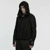 Ungula Gothic Knit Hooded Zipped Jacket Men's