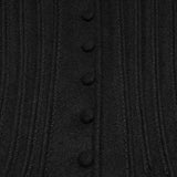 Epitaph Women's Gothic Woollen coat with Faux Fur Trim in Black