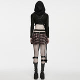 Morpheus Gothic Techwear Hooded Drape Shrug
