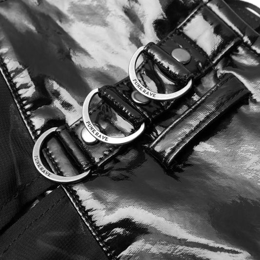 Raising Hell Skirt - Patent - PunkRave
