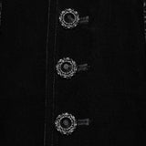 Vigilance Victorian Gothic Jacquard Long Sleeveless Waistcoat Men's