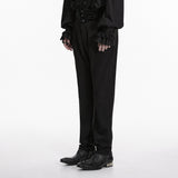 Ragnarok Men's Gothic Embroidered Pants in Black