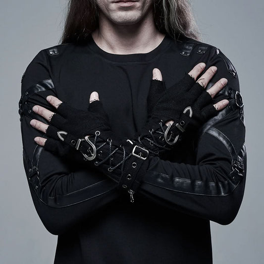 Seize The Night Fingerless Gloves - PunkRave