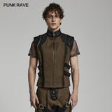 Onyx Men's Gothic Waistcoat in Coffee