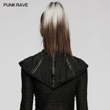 Alrisha Gothic Mesh Faux Leather Mask Collar