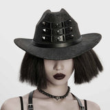 Elegy Gothic Western Studded Hat