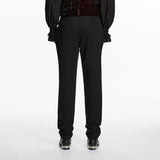 Ragnarok Men's Gothic Embroidered Pants in Black