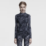 Alethea Gothic Tie Dye Moon Crest Shirt