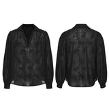 Atavism Gothic Embroidery Shirt Men's
