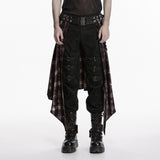 Widow Peak Men's Gothic Overskirt in Plaid