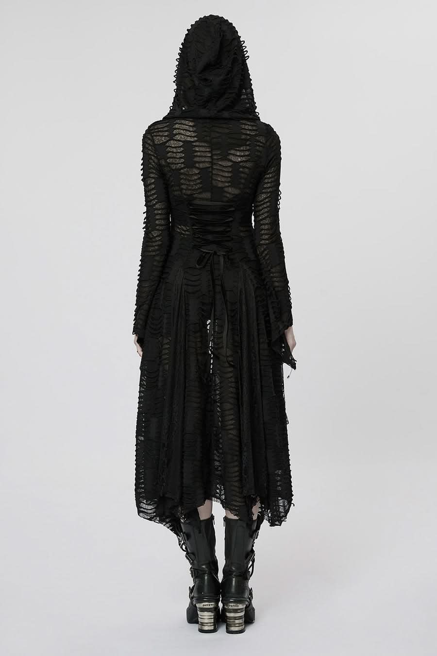Neon Nightfall Distressed Coat - PunkRave