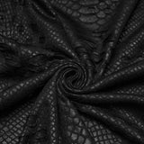 Hermit Men's Punk Faux Leather Overskirt in Black