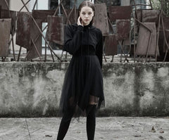 The Infernal One Crop Top With Hood - PunkRave