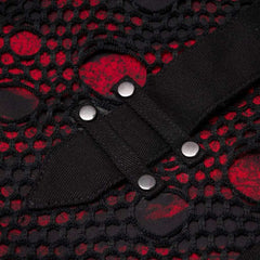 'Valkyrie' Denim Trousers (Red) - PunkRave
