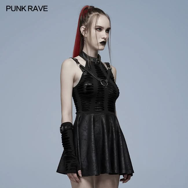 Dear Diary Spider Patterned Mesh Dress - PunkRave