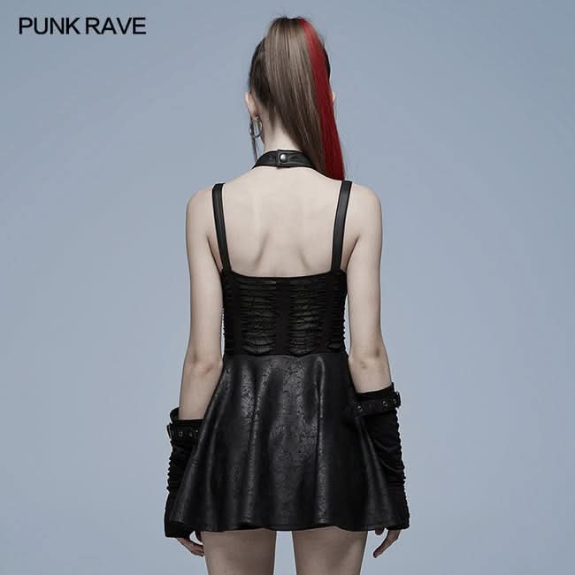 Dear Diary Spider Patterned Mesh Dress - PunkRave